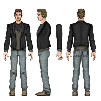 Macho, Homem, Modelo, Personagem