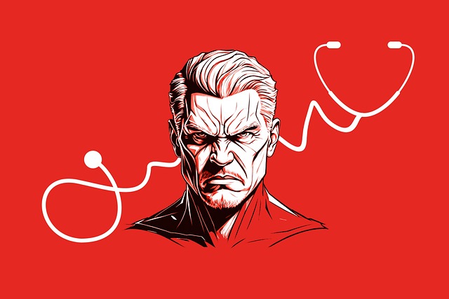 Free ai generated man rage illustration