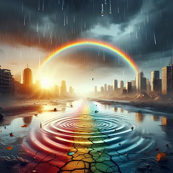 Free Rainbow Colorful illustration and picture