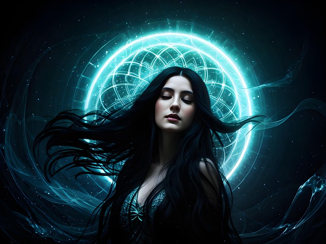 Free ai generated woman stars illustration