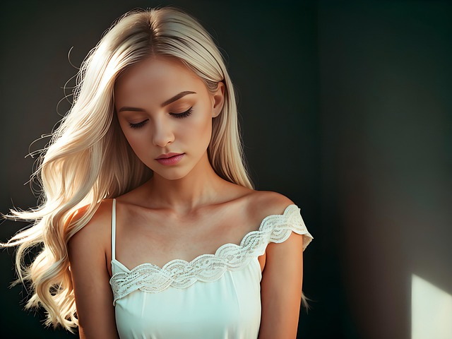 Free ai generated woman blonde illustration