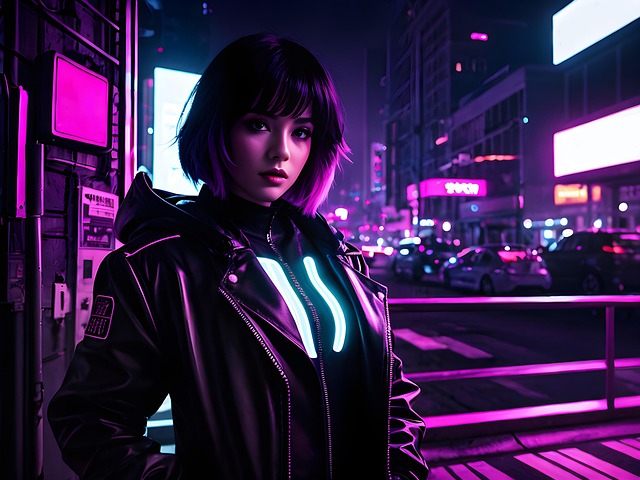 Free ai generated woman sci-fi illustration
