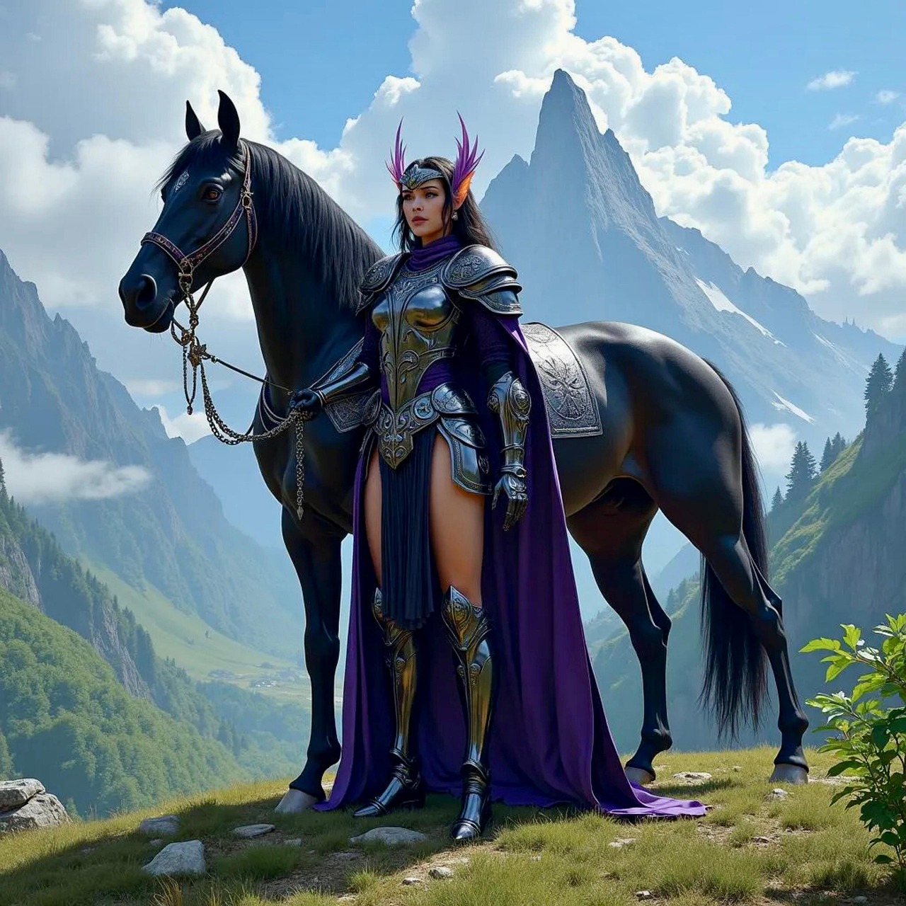Download Ai Generated Elf Knight Royalty Free Stock Illustration