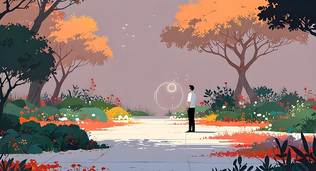 Free Standing Man illustration and picture