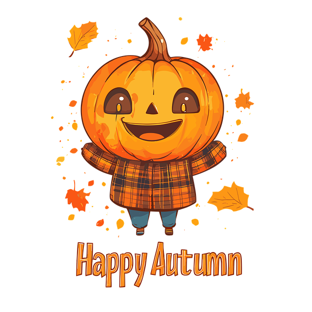 Free ai generated carved pumpkin jack o' lantern illustration