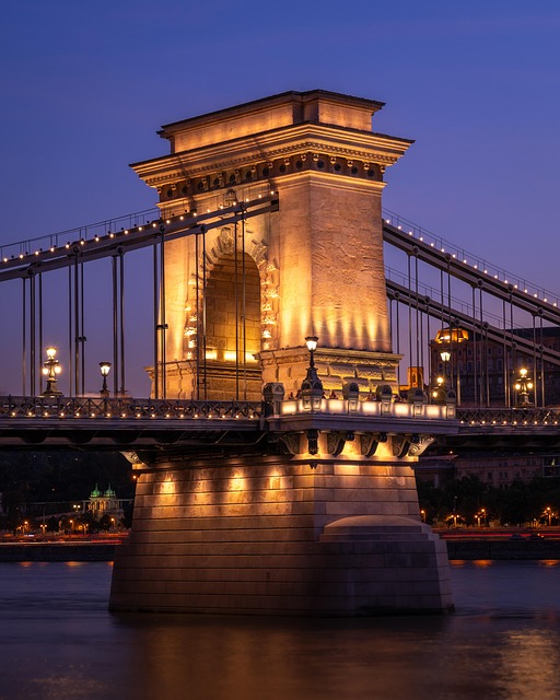 Puente, Ciudad, Río, Budapest, Hungría