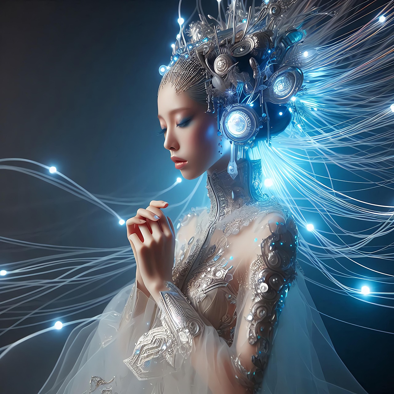 Download Princess, Futuristic, Glowing. Royalty-Free Stock Illustration ...
