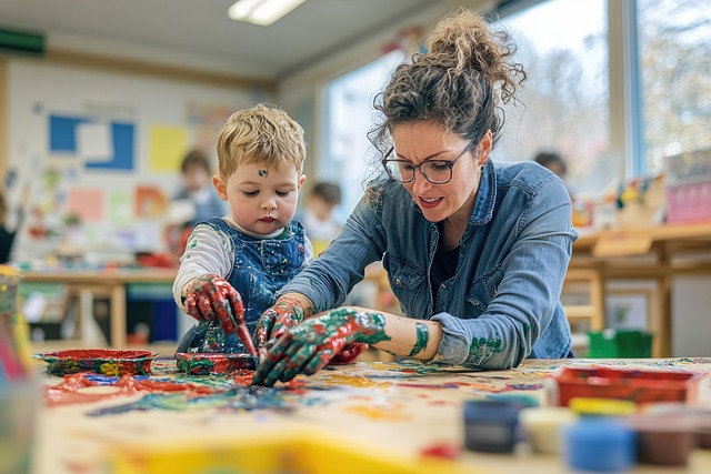 Free ai generated painting preschool illustration