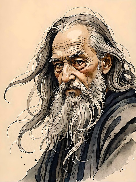 Free ai generated man sketch illustration