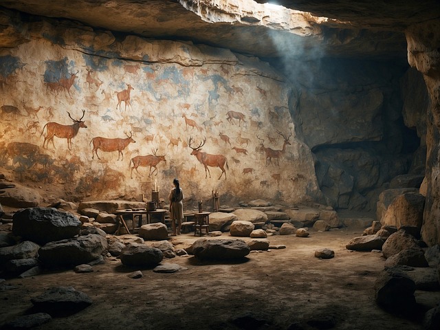 Free ai generated cave cavern illustration