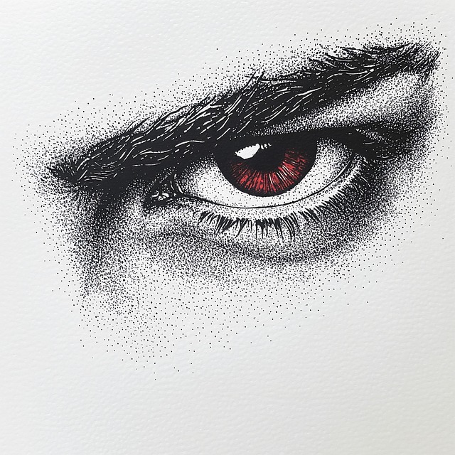 Free ai generated eye drawing illustration