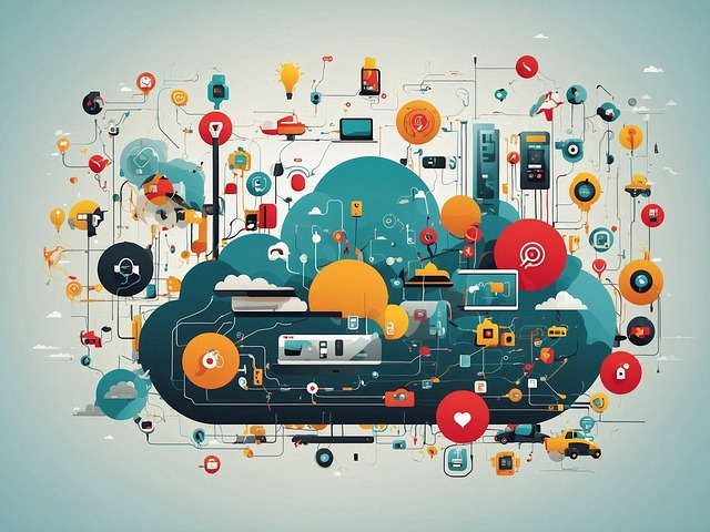 Free ai generated internet technology illustration