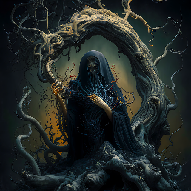 Free ai generated horror scary illustration