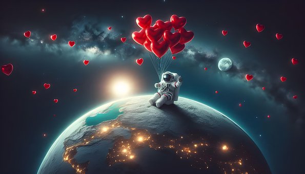 Ai Genereret, Astronaut, Ballon, Måne