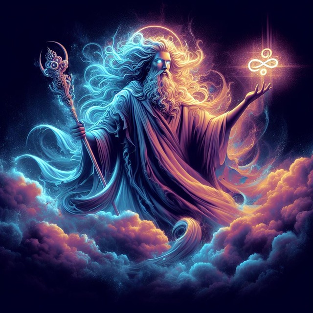 Free ai generated man deity illustration
