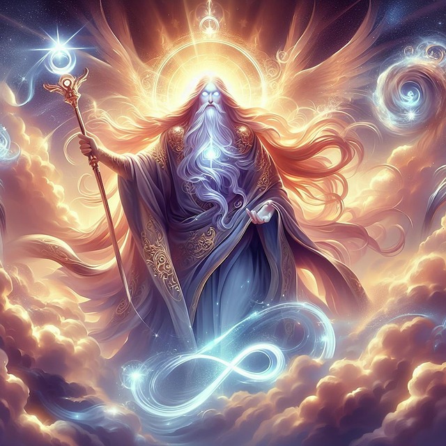 Free ai generated man deity illustration