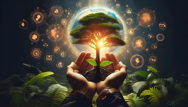 Free ai generated sustainability innovation illustration