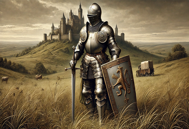 Ai Generiert, Mittelalterlicher Ritter