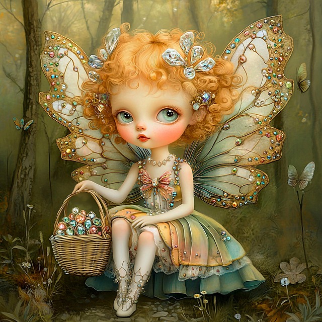 Free ai generated fairy whimsical illustration