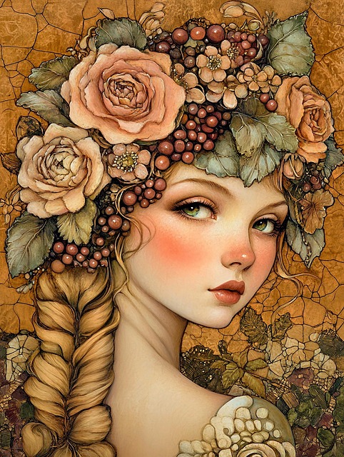 Free ai generated portrait woman illustration