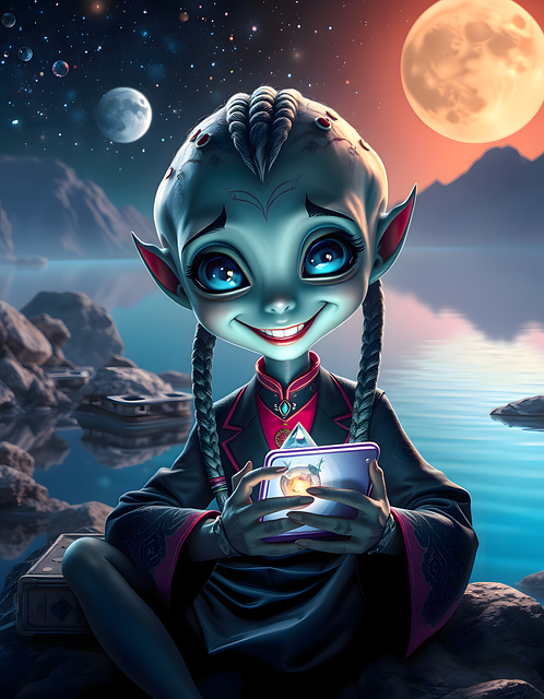 Download free HD stock image of Ai Generated Alien Free ai generated alien ufo illustration
