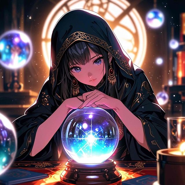 Free ai generated fortune teller fortune-telling illustration