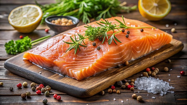 Free ai generated salmon fish illustration
