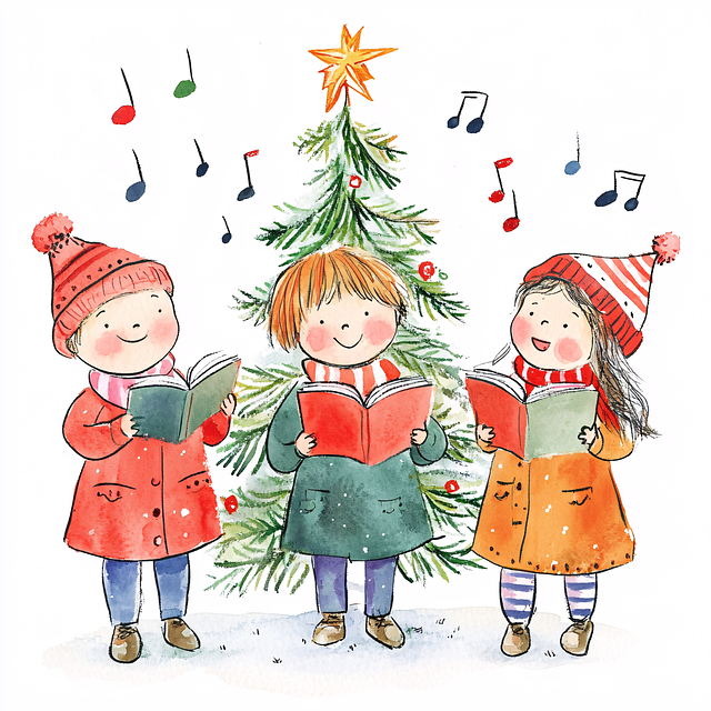 Free ai generated children choir illustration