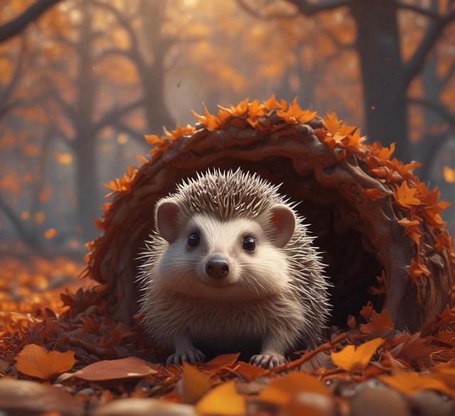 Free ai generated hedgehog animal illustration