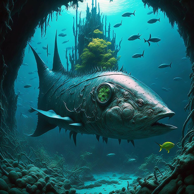 Free fantasia surreal abyss illustration