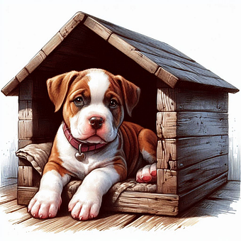 Ai Generiert, Hundehaus, Hündchen, Hund