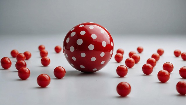 Free ai generated ball dots illustration