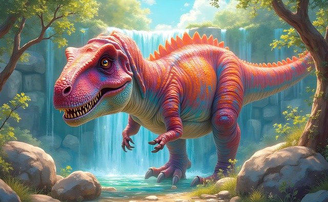 Free ai generated t-rex dinosaur illustration
