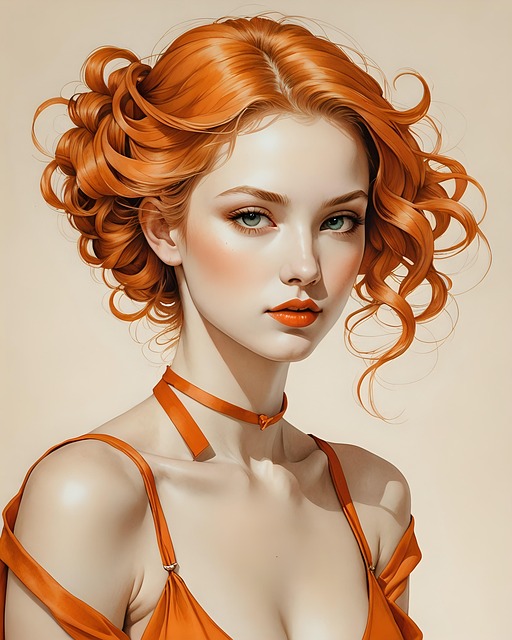 Free woman paint art illustration