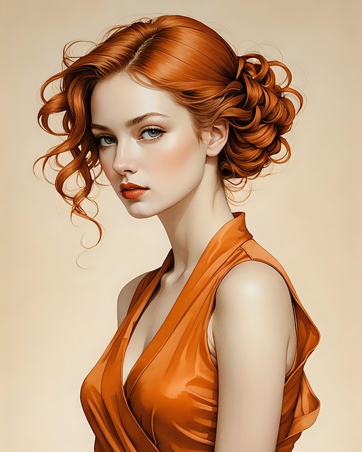 Free woman paint art illustration