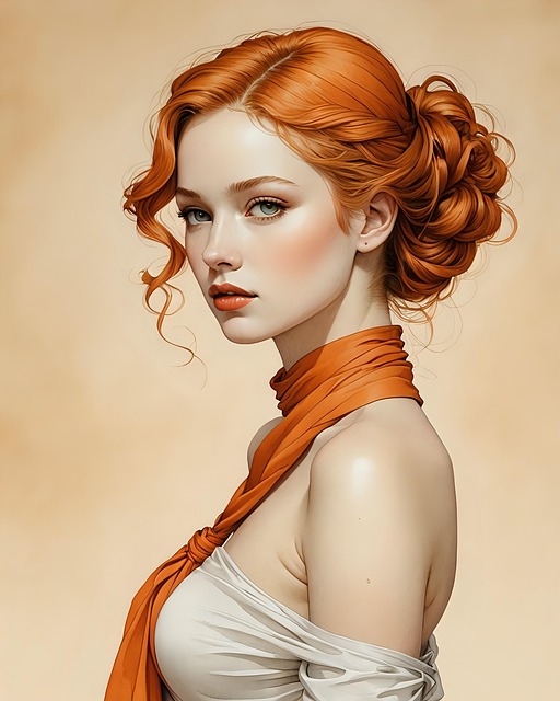 Free woman paint art illustration
