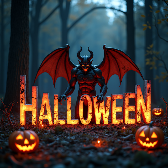 Halloween, Djevel, Sesongmessige, Demon