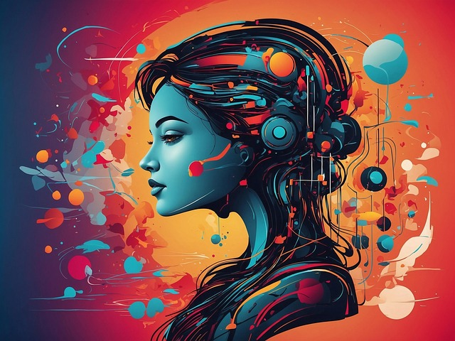 Free ai generated technology digital illustration