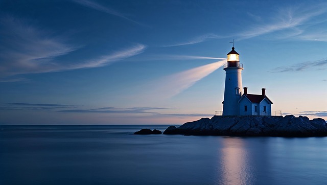 Free ai generated lighthouse petit minou lighthouse illustration