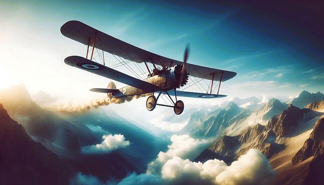 Ai Generiert, Flugzeug, Doppeldecker