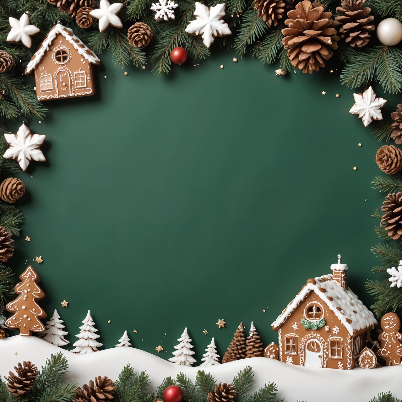 Download Ai Generated Christmas Green Royalty Free Stock 