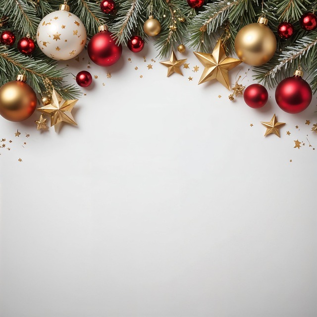 Free ai generated christmas ornaments illustration