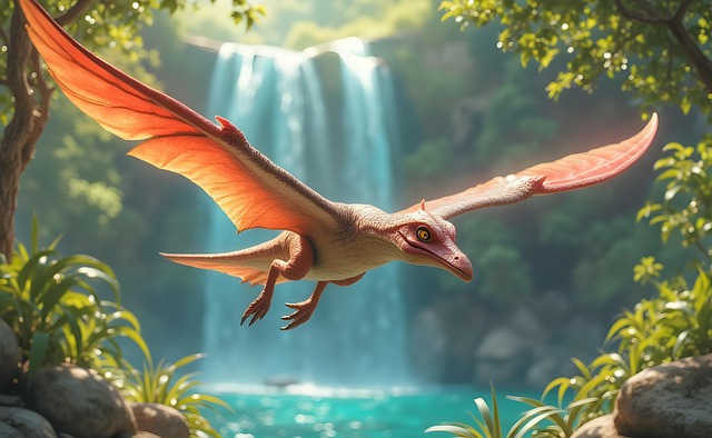Download free HD stock image of Ai Generated Pterosaur Free ai generated pterosaur dinosaur illustration