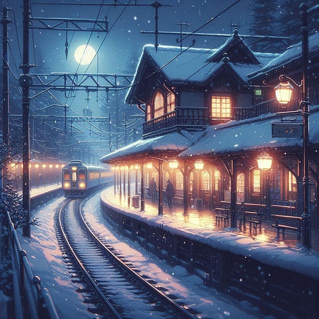 Free station countryside natural illustration