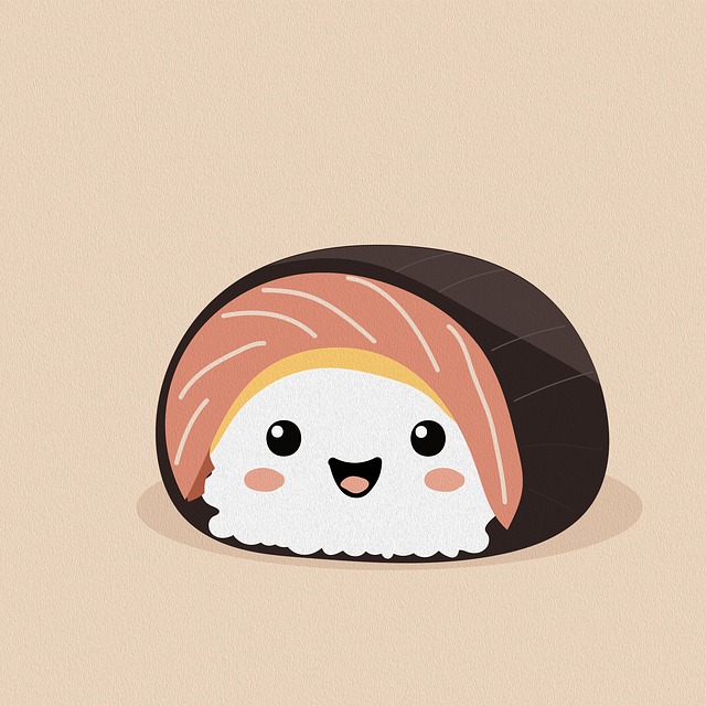 Free restaurant seaweed japan contest illustration