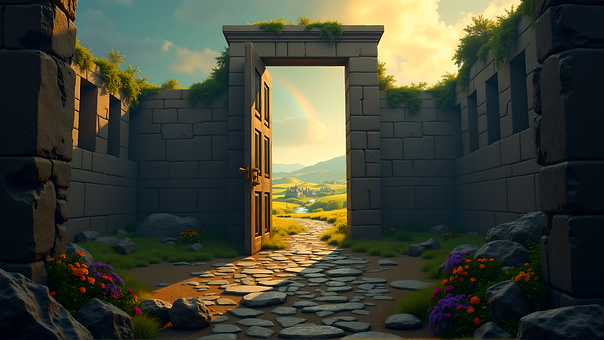 Free Door Path illustration and picture