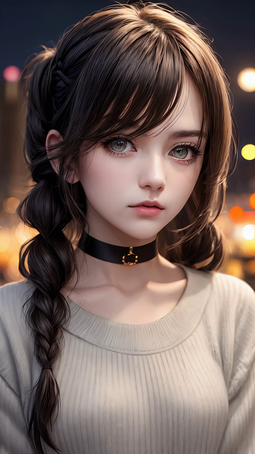 Free ai generated woman face illustration