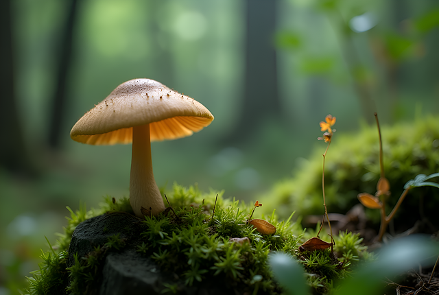 Free mushroom fungus forest illustration
