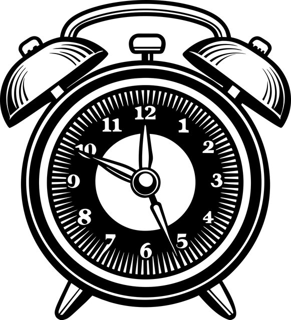 Free ai generated alarm clock time vector