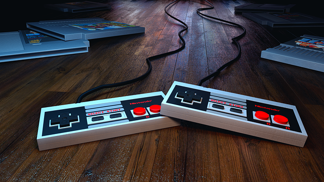 Free retro nes mario illustration